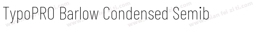 TypoPRO Barlow Condensed Semibold字体转换